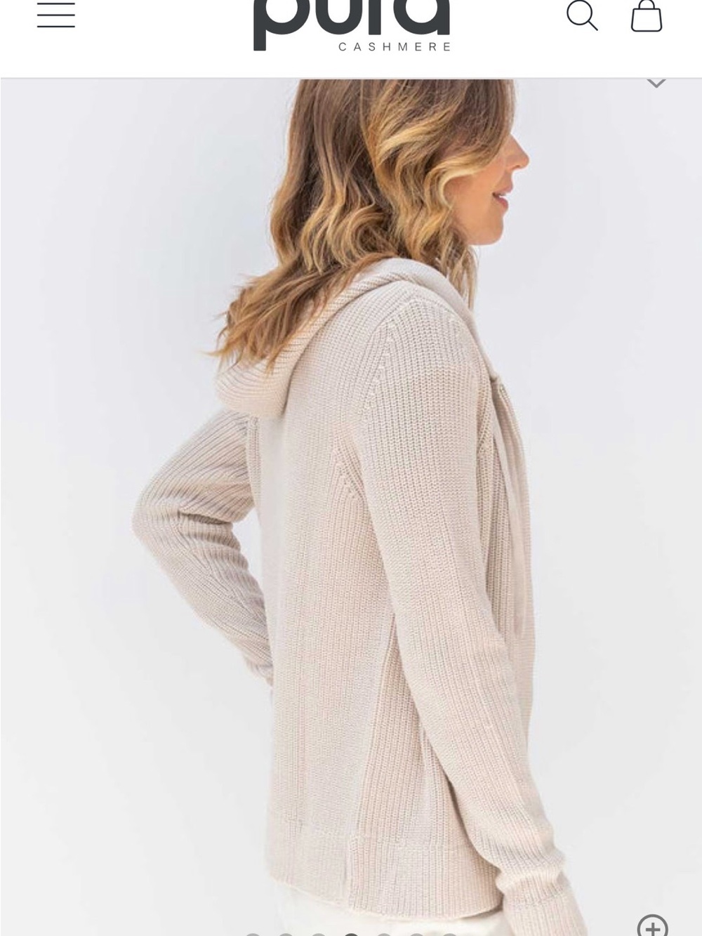 Pura Cashmere Cotton Fisherman Hoodie | 100% Supima Cotton | XS